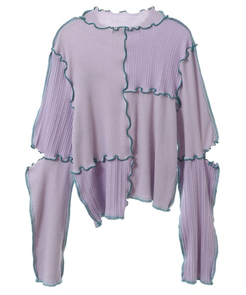 Candy Stripper(キャンディストリッパー)の「CND SWITCHED RIB トップス(その他トップス・レディース・ヘザーグレー/ラベンダー/ブルー・2)」の22枚目の写真