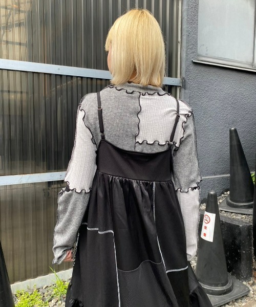 Candy Stripper(キャンディストリッパー)の「CND SWITCHED RIB トップス(その他トップス・レディース・ヘザーグレー/ラベンダー/ブルー・2)」の7枚目の写真