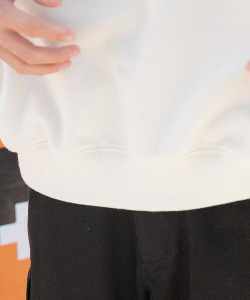 WEGO（ウィゴー）の「WEGO/ヘビーウエイトラインスリーブプルオーバー（スウェット・メンズ・杢グレー/オフホワイト/ブラック・LARGE/MEDIUM）」の9枚目の写真