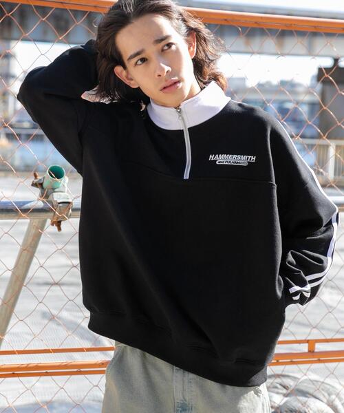 WEGO（ウィゴー）の「WEGO/ヘビーウエイトラインスリーブプルオーバー（スウェット・メンズ・杢グレー/オフホワイト/ブラック・LARGE/MEDIUM）」の18枚目の写真