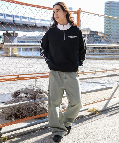 WEGO（ウィゴー）の「WEGO/ヘビーウエイトラインスリーブプルオーバー（スウェット・メンズ・杢グレー/オフホワイト/ブラック・LARGE/MEDIUM）」の20枚目の写真