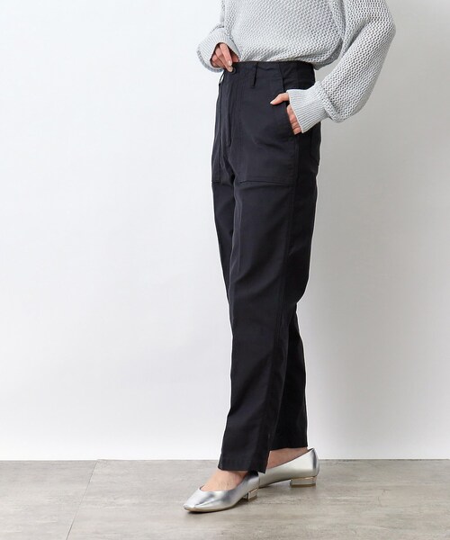 OPAQUE.CLIP（オペークドットクリップ）の「オーガニックコットン混 ベイカーパンツ（その他パンツ・レディース・オフホワイト/ブラック/カーキ・40/38/42/36/34/02/03）」の10枚目の写真