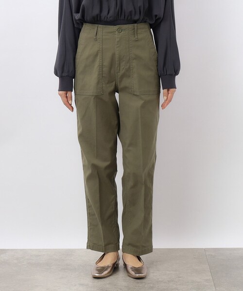 OPAQUE.CLIP（オペークドットクリップ）の「オーガニックコットン混 ベイカーパンツ（その他パンツ・レディース・オフホワイト/ブラック/カーキ・40/38/42/36/34/02/03）」の21枚目の写真