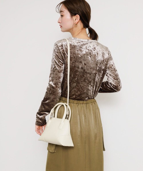 SENSE OF PLACE by URBAN RESEARCH(センスオブプレイスバイアーバンリサーチ)の「ハンドルショルダーバッグ(ショルダーバッグ・レディース・ブラック/アイボリー/イエロー/レッド・ONE)」の17枚目の写真