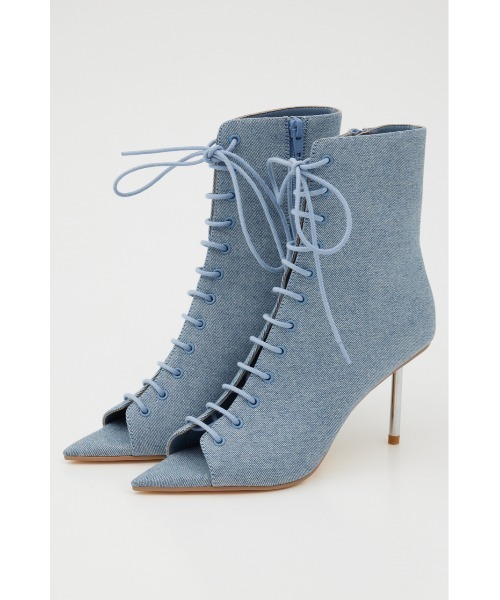 rienda（リエンダ）の「オープントゥレースアップブーツ（ブーツ・レディース・ブルー/ブラック/アイボリー・SMALL/LARGE/MEDIUM）」の22枚目の写真