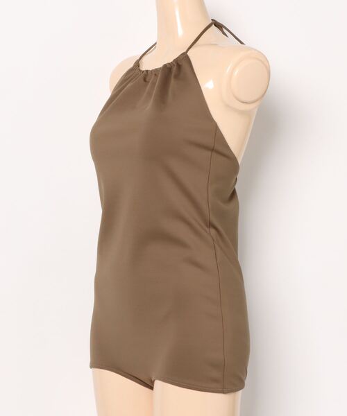 Mila Owen（ミラオーウェン）の「ホルターネックスイムウェア（水着・レディース・ブラック/カーキ・FREE）」の8枚目の写真