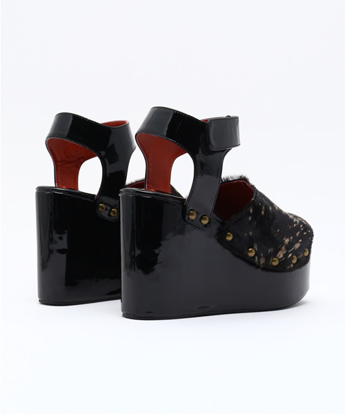 made in HEAVEN（メイドインヘブン）の「HEAVY DUTY PONYS ハラコプラットフォームサンダル（サンダル・レディース・ホワイト/ブラック/ベージュ/その他・22.5/24.5/23.5）」の17枚目の写真