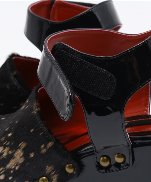 made in HEAVEN（メイドインヘブン）の「HEAVY DUTY PONYS ハラコプラットフォームサンダル（サンダル・レディース・ホワイト/ブラック/ベージュ/その他・22.5/24.5/23.5）」の14枚目の写真