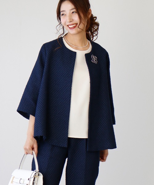 Ehre style(エーレスタイル)の「シンプルな装いを華やかに。スマートな存在感メタルブローチ(ブローチ/コサージュ・レディース・シルバー・FREE)」の6枚目の写真