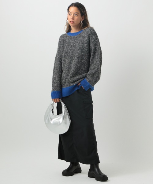 BAYFLOW（ベイフロー）の「[ストレッチ性抜群♪体型カバーもできる]ドロストカーゴスカート（スカート・レディース・ライトグレー/カーキ/ブラック/ブラウン/ライトグレー系・SMALL/X-SMALL/MEDIUM）」の6枚目の写真