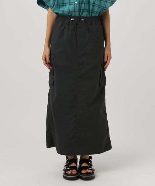 BAYFLOW（ベイフロー）の「[ストレッチ性抜群♪体型カバーもできる]ドロストカーゴスカート（スカート・レディース・ライトグレー/カーキ/ブラック/ブラウン/ライトグレー系・SMALL/X-SMALL/MEDIUM）」の19枚目の写真