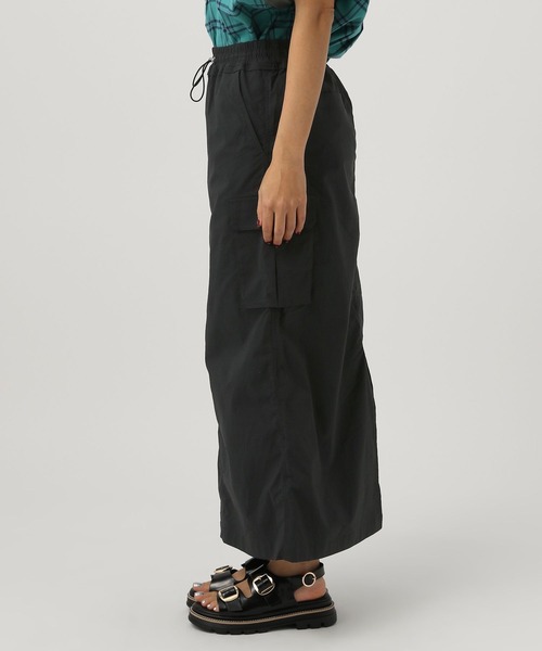 BAYFLOW（ベイフロー）の「[ストレッチ性抜群♪体型カバーもできる]ドロストカーゴスカート（スカート・レディース・ライトグレー/カーキ/ブラック/ブラウン/ライトグレー系・SMALL/X-SMALL/MEDIUM）」の20枚目の写真