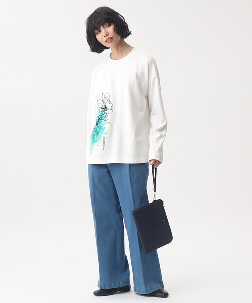 tk.TAKEO KIKUCHI(ティーケータケオキクチ)の「◆サフィアーノPVCクラッチバッグ(クラッチバッグ・レディース・ブラック/ブラック系3/ブルー系その他/ブラウン系その他6・00)」の8枚目の写真
