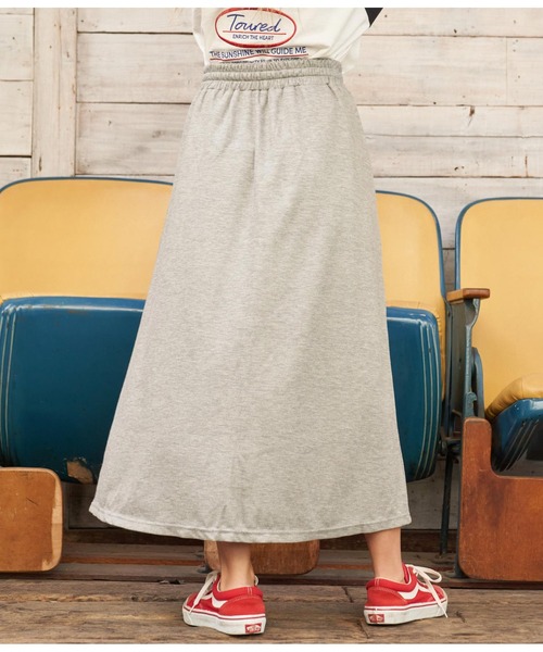 anap mimpi（アナップミンピ）の「ユッタリミディアムロングスカート（スカート・レディース・ブラック/ライトグレー・FREE）」の11枚目の写真