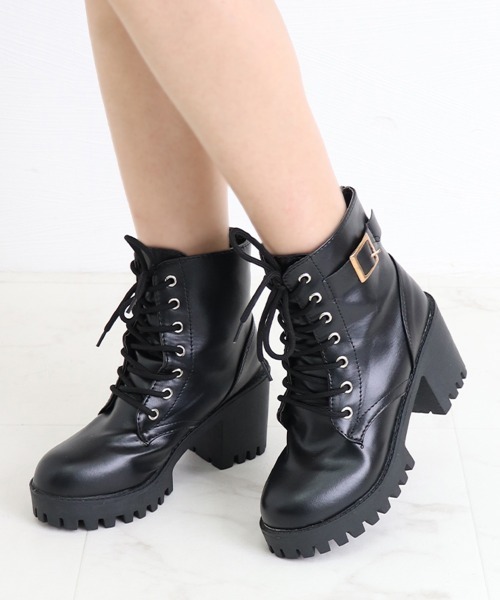 Miniministore（ミニミニストア）の「ショートブーツ レディース ブーツ（ブーツ・レディース・ブラック・22.5cm/23.0cm/23.5cm/24.0cm/24.5cm/25.0cm）」の3枚目の写真