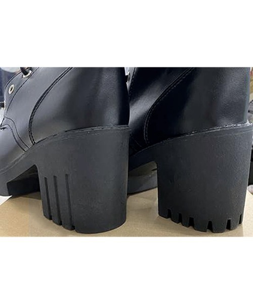 Miniministore（ミニミニストア）の「ショートブーツ レディース ブーツ（ブーツ・レディース・ブラック・22.5cm/23.0cm/23.5cm/24.0cm/24.5cm/25.0cm）」の8枚目の写真