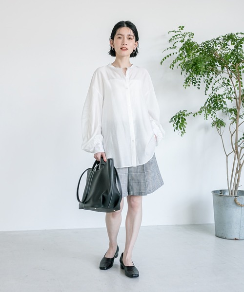 RIVE DROITE(リヴドロワ)の「セットアップ対応/リネンハーフパンツ(その他パンツ・レディース・ネイビー/グレー・38/36)」の13枚目の写真