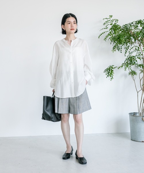 RIVE DROITE(リヴドロワ)の「セットアップ対応/リネンハーフパンツ(その他パンツ・レディース・ネイビー/グレー・38/36)」の14枚目の写真