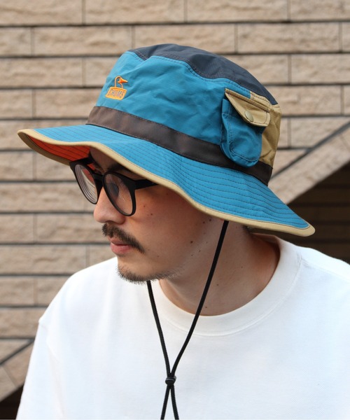 CHUMS（チャムス）の「CHUMS/チャムス　ロックビルハット　ROCKVILLE HAT（ハット・メンズ・ベージュ/ブラック/マルチ・FREE）」の3枚目の写真