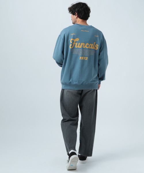 BAYFLOW（ベイフロー）の「SUNSETプリントインレイスウェット（スウェット・メンズ・オフホワイト/ブルー/ピンク/チャコール・LARGE/MEDIUM）」の15枚目の写真