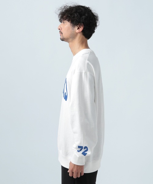 BAYFLOW（ベイフロー）の「SUNSETプリントインレイスウェット（スウェット・メンズ・オフホワイト/ブルー/ピンク/チャコール・LARGE/MEDIUM）」の17枚目の写真