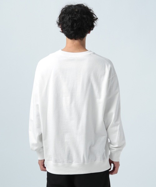 BAYFLOW（ベイフロー）の「SUNSETプリントインレイスウェット（スウェット・メンズ・オフホワイト/ブルー/ピンク/チャコール・LARGE/MEDIUM）」の18枚目の写真