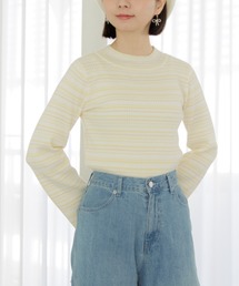 flower | キャンディーボーダーニット(ニット/セーター)