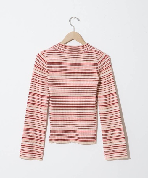 flower(フラワー)の「キャンディーボーダーニット(ニット/セーター・レディース・ミント/イエロー/レッド・FREE)」の10枚目の写真