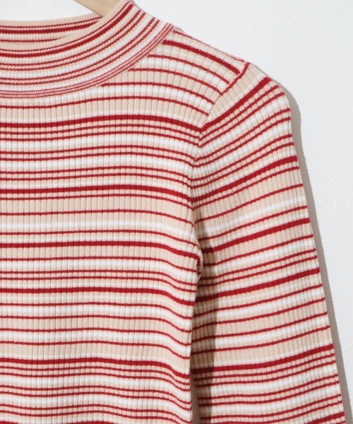 flower(フラワー)の「キャンディーボーダーニット(ニット/セーター・レディース・ミント/イエロー/レッド・FREE)」の11枚目の写真