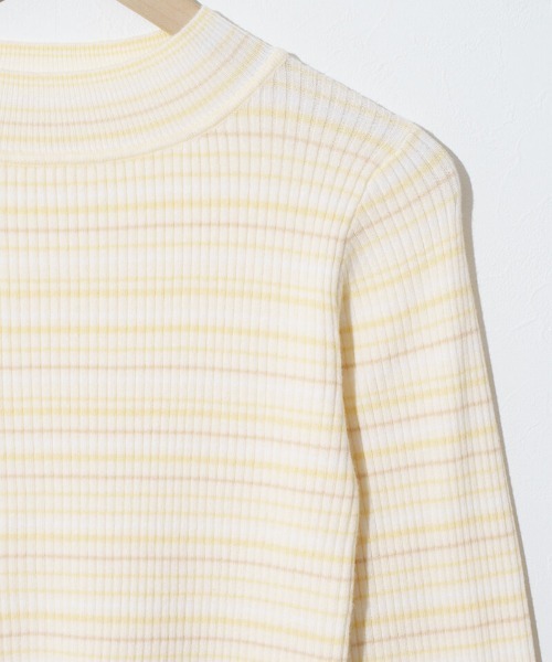 flower(フラワー)の「キャンディーボーダーニット(ニット/セーター・レディース・ミント/イエロー/レッド・FREE)」の14枚目の写真