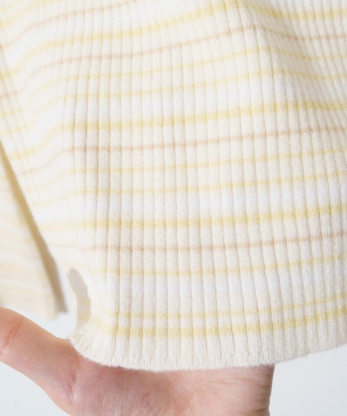 flower(フラワー)の「キャンディーボーダーニット(ニット/セーター・レディース・ミント/イエロー/レッド・FREE)」の15枚目の写真