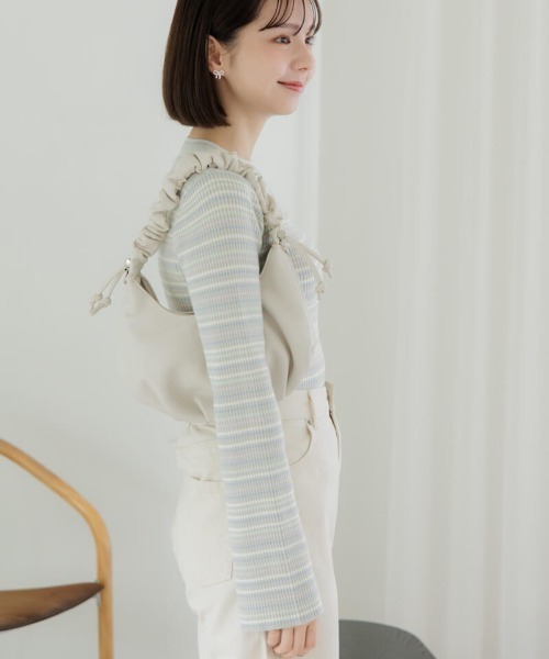 flower(フラワー)の「キャンディーボーダーニット(ニット/セーター・レディース・ミント/イエロー/レッド・FREE)」の21枚目の写真