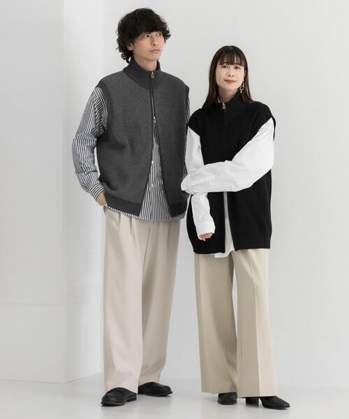 SENSE OF PLACE by URBAN RESEARCH（センスオブプレイスバイアーバンリサーチ）の「『ユニセックス』ドライバーズニットベスト（ベスト・メンズ・ブラック系その他/ブラック・MEDIUM/LARGE）」の10枚目の写真