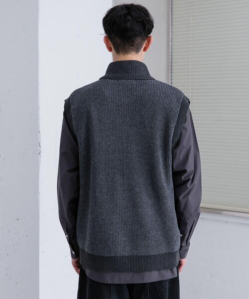 SENSE OF PLACE by URBAN RESEARCH（センスオブプレイスバイアーバンリサーチ）の「『ユニセックス』ドライバーズニットベスト（ベスト・メンズ・ブラック系その他/ブラック・MEDIUM/LARGE）」の13枚目の写真