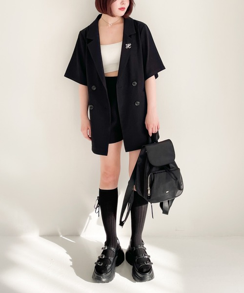 Heather（ヘザー）の「細リボンリブSOX　109490（ソックス/靴下・レディース・ブラック/ホワイト・FREE）」の20枚目の写真