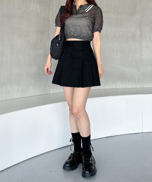 Heather（ヘザー）の「細リボンリブSOX　109490（ソックス/靴下・レディース・ブラック/ホワイト・FREE）」の5枚目の写真