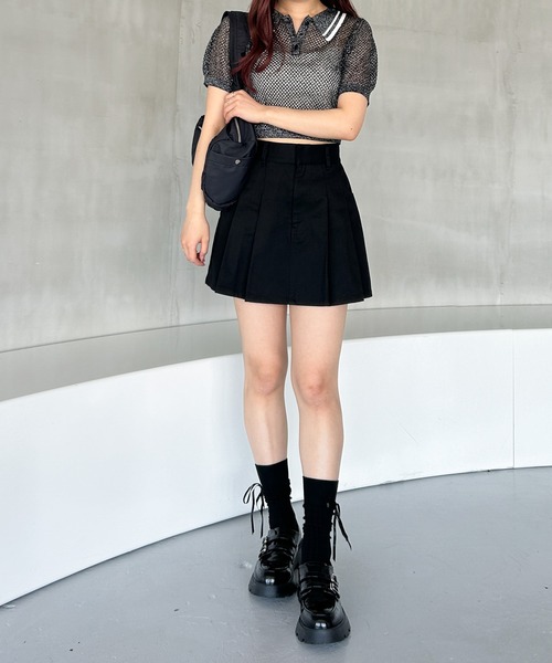 Heather（ヘザー）の「細リボンリブSOX　109490（ソックス/靴下・レディース・ブラック/ホワイト・FREE）」の6枚目の写真