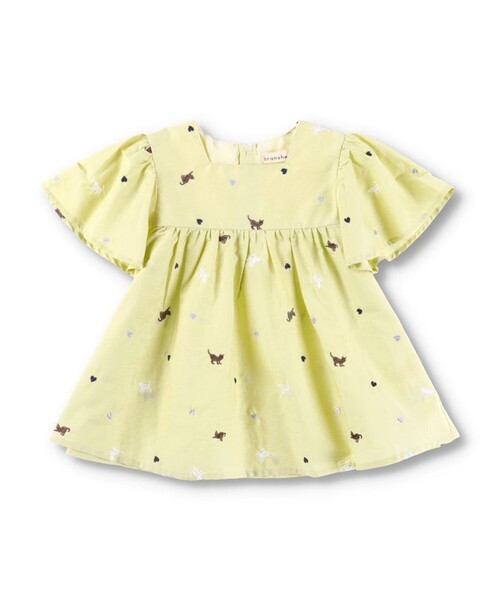 BRANSHES（ブランシェス）の「【Cat’s ISSUE/おそろい】刺繍チュニック（チュニック・キッズ・オフホワイト/イエロー・90/110/120/130/100/140）」の10枚目の写真