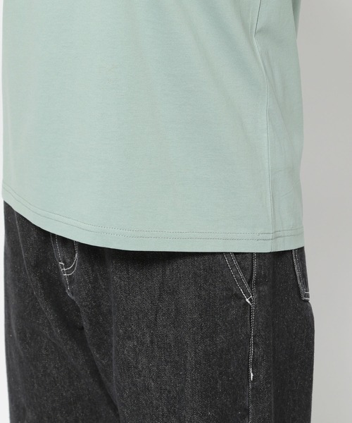 mysty woman（ミスティウーマン）の「シアーショルダープルオーバー　113483（Tシャツ/カットソー・レディース・オフホワイト/ブラック/グレイッシュベージュ/ブルー系その他/オレンジ/ライトグリーン/ピンク・FREE）」の8枚目の写真