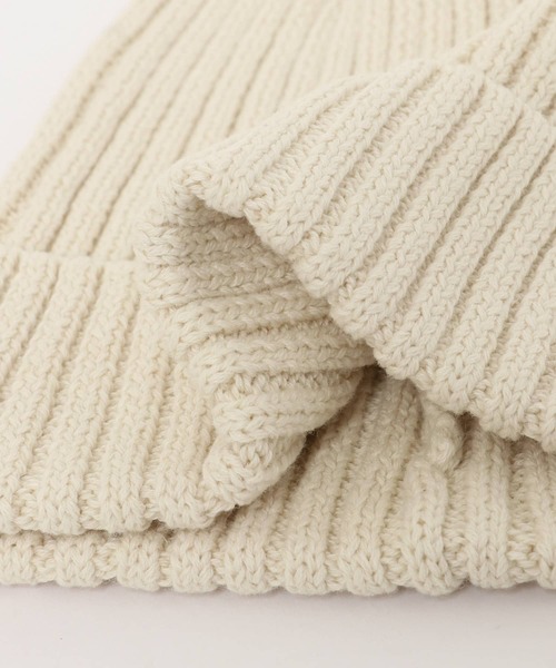 URBAN RESEARCH DOORS(アーバンリサーチドアーズ)の「リネンコットンニットキャップ(ニットキャップ/ビーニー・レディース・ブラック/アイボリー/ベージュ系その他・ONE)」の7枚目の写真