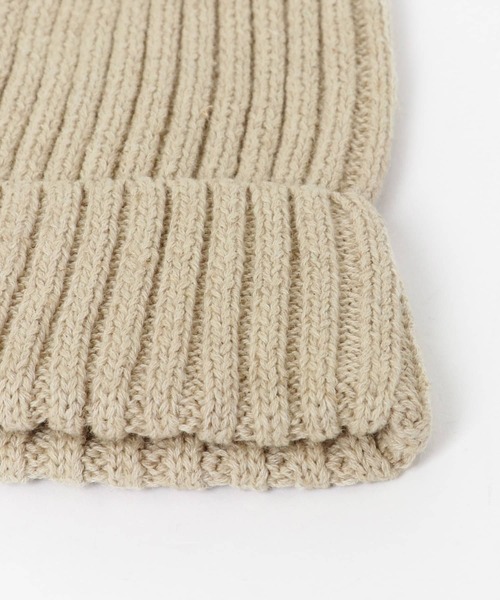 URBAN RESEARCH DOORS(アーバンリサーチドアーズ)の「リネンコットンニットキャップ(ニットキャップ/ビーニー・レディース・ブラック/アイボリー/ベージュ系その他・ONE)」の6枚目の写真