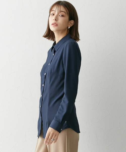 【美品】ミュベール　カットソー　ネイビー　40サイズ MUVEIL（ミュベール）Tシャツ・カットソー 紺 サイズ:40(M位