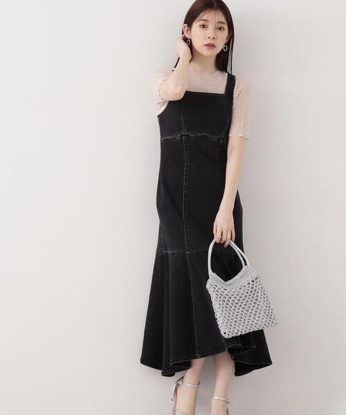 PROPORTION BODY DRESSING（プロポーションボディドレッシング）の「イレヘムマーメイドデニムジャンスカ / 1214140404（ワンピース・レディース・ブルー/ブラック・SMALL/MEDIUM）」の13枚目の写真