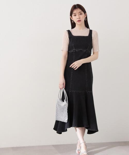PROPORTION BODY DRESSING（プロポーションボディドレッシング）の「イレヘムマーメイドデニムジャンスカ / 1214140404（ワンピース・レディース・ブルー/ブラック・SMALL/MEDIUM）」の14枚目の写真