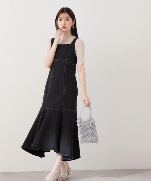 PROPORTION BODY DRESSING（プロポーションボディドレッシング）の「イレヘムマーメイドデニムジャンスカ / 1214140404（ワンピース・レディース・ブルー/ブラック・SMALL/MEDIUM）」の15枚目の写真
