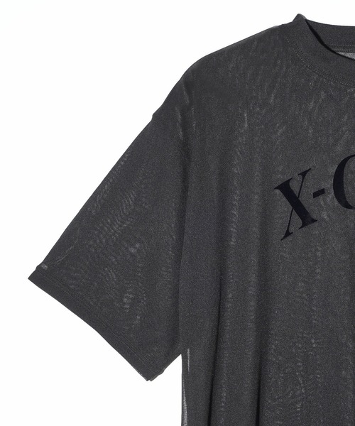 X-girl（エックスガール）の「SHEER S/S TOP（Tシャツ/カットソー・レディース・ブラック/ピンク・ONE SIZE）」の14枚目の写真