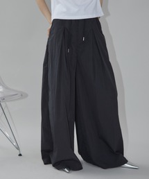 Aunt Marie's | ナイロンボックスタックワイドパンツ(その他パンツ)