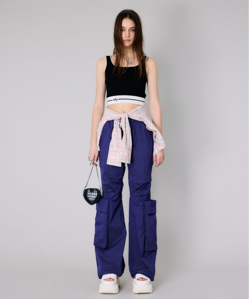 SLY(スライ)の「SHINY LINE CHECK SH シャイニー ライン チェック シャツ(シャツ/ブラウス・レディース・ブルー系その他/ピンク系その他・FREE)」の16枚目の写真