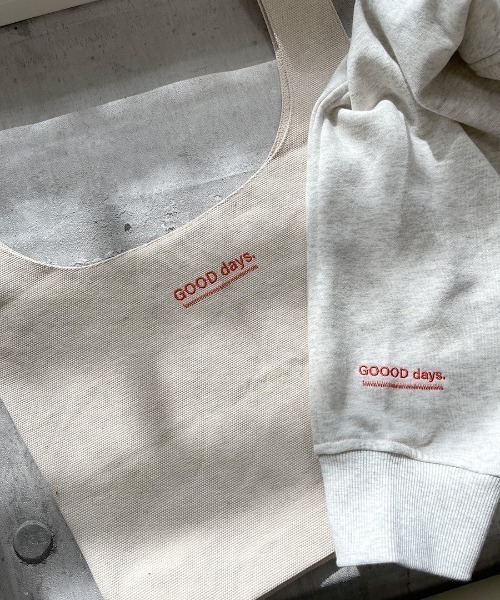 ISOOK（アイスー）の「オリジナルキャンバスマルシェバッグ(chiica original) / 刺繍ロゴ キャンバスバッグ エコバッグ トートバッグ（ハンドバッグ・レディース・アイボリー・FREE）」の18枚目の写真