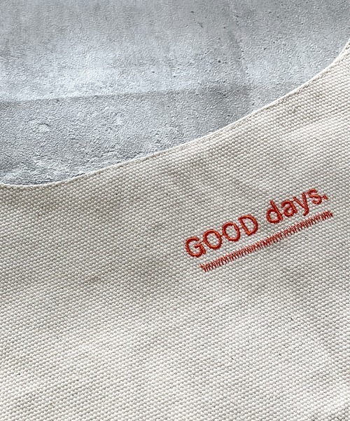 ISOOK（アイスー）の「オリジナルキャンバスマルシェバッグ(chiica original) / 刺繍ロゴ キャンバスバッグ エコバッグ トートバッグ（ハンドバッグ・レディース・アイボリー・FREE）」の11枚目の写真